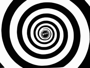 black and white spiral