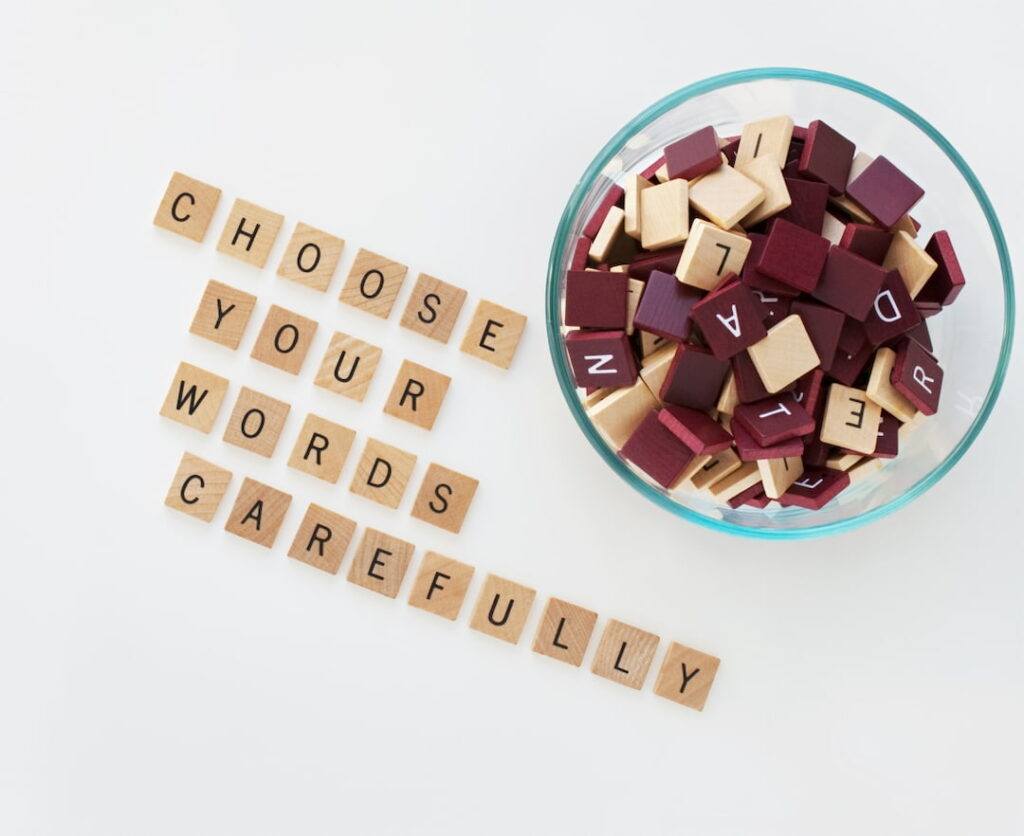 Bowl with Letters & Words