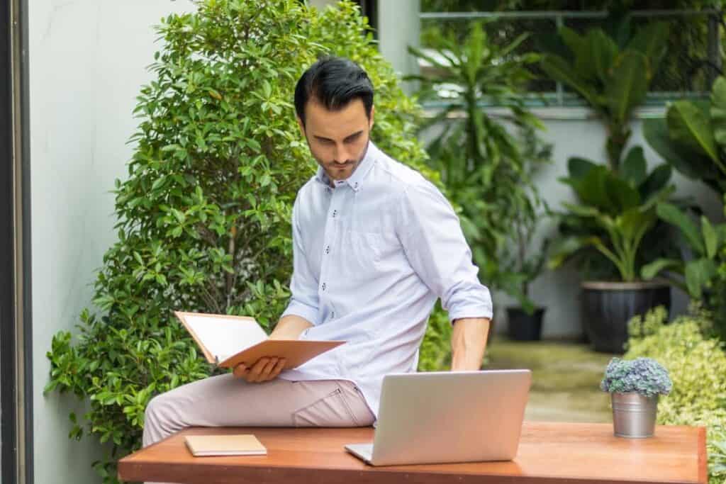 a well organized man working