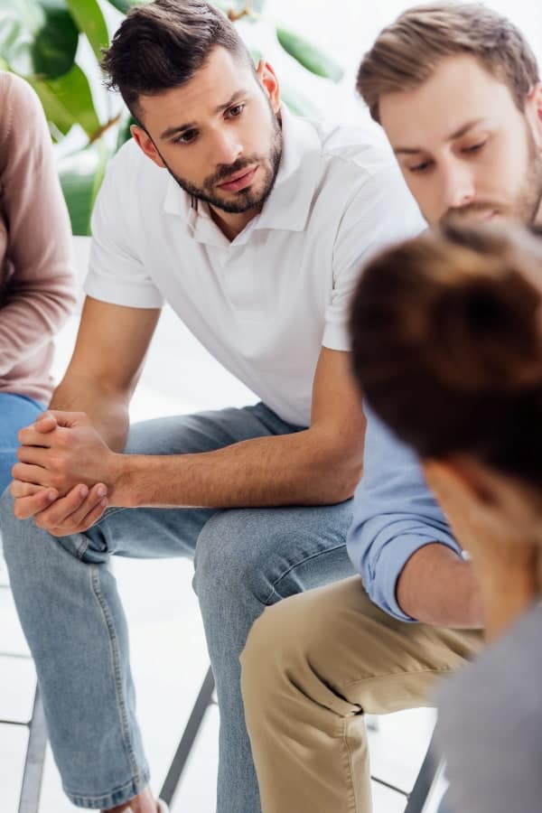 people at the support group meeting