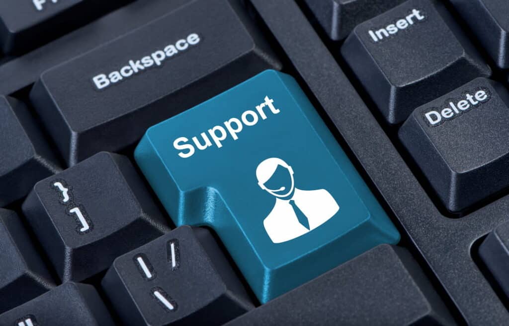 Support key on the keyboard