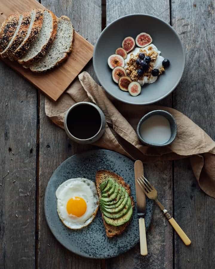 food served on the table